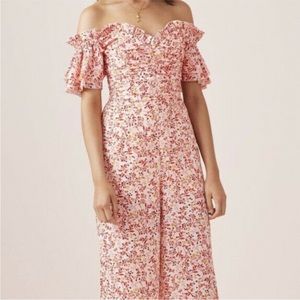 Finders Keepers Faded Floral Jumpsuit